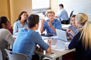 Monsarratt High School Students In Class